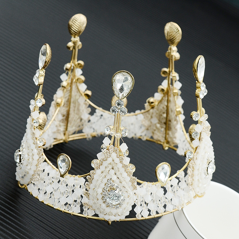 Cake Crown Baking Decoration European and American Style Lace Crown Birthday Decoration Queen Headband Hair Accessories Children Headwear