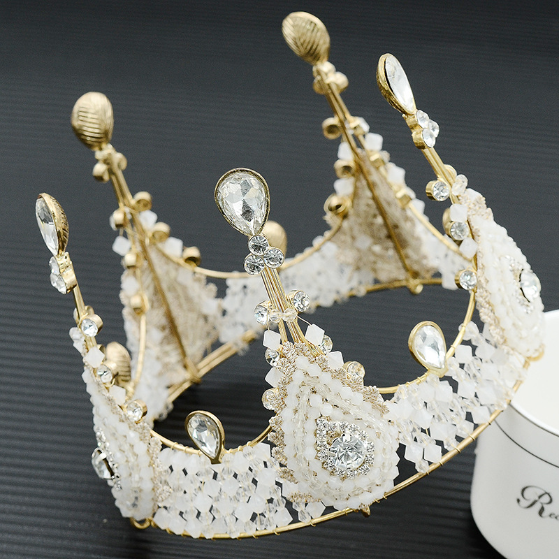 Cake Crown Baking Decoration European and American Style Lace Crown Birthday Decoration Queen Headband Hair Accessories Children Headwear
