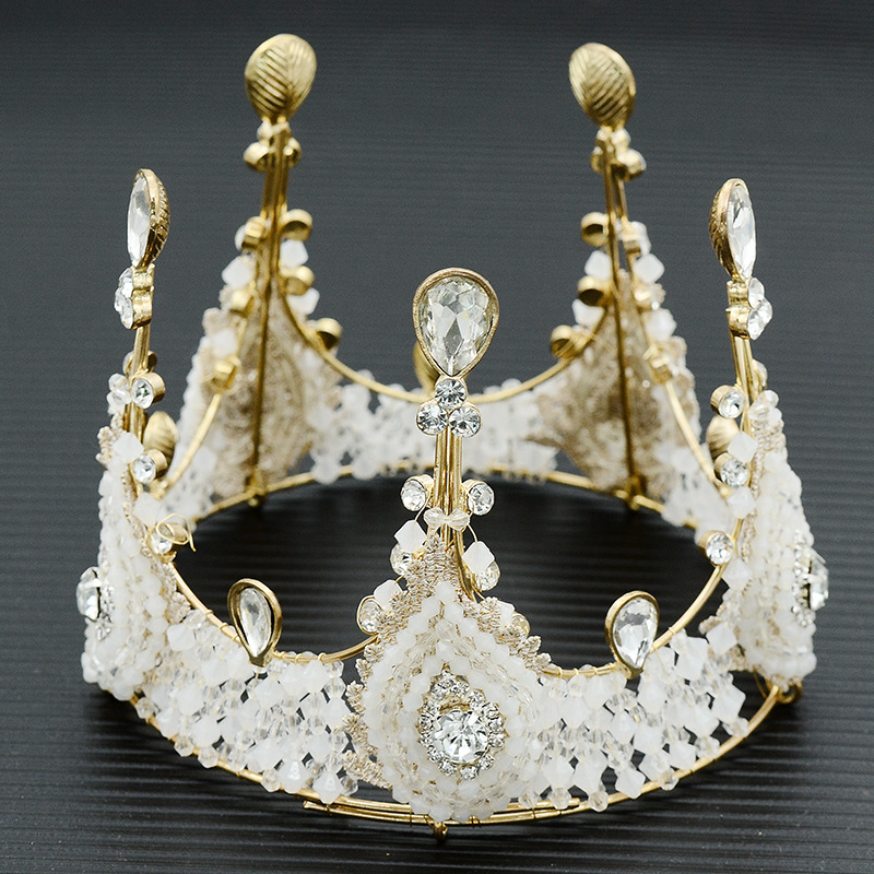 Cake Crown Baking Decoration European and American Style Lace Crown Birthday Decoration Queen Headband Hair Accessories Children Headwear