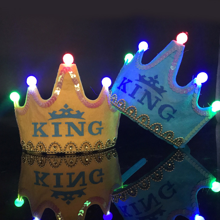Birthday Party Decoration Led Luminous Crown Hat Baby Full-Year Hundred Days Layout Birthday Hat Children 'S Party Supplies Birthday Party Decoration Led Luminous Crown Hat Baby Full-Year Hundred Days Layout Birthday Hat Children 'S Party Supplies