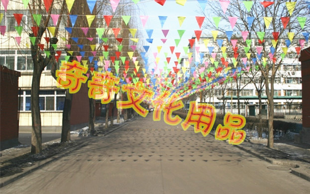 Wholesale line edge trumpet color string of the flag of the triangle Wholesale line edge trumpet color string of the flag of the triangle