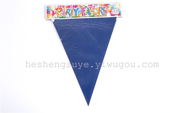 Monochrome triangle flag hanging flag birthday party arrangement supplies