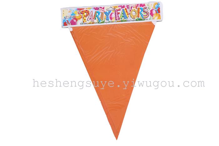 Monochrome triangle flag hanging flag birthday party arrangement supplies