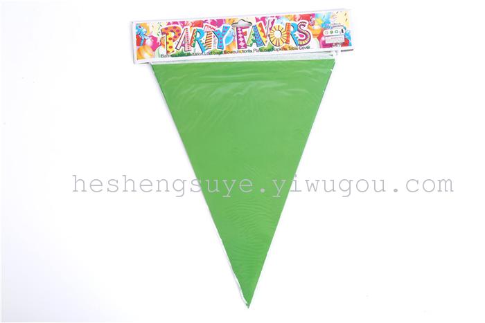 Monochrome triangle flag hanging flag birthday party arrangement supplies