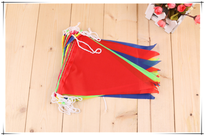 Triangle Colorful Flag Wedding String Flag Opening Opening Decoration Colorful Flag Happy Marriage Colorful Flag