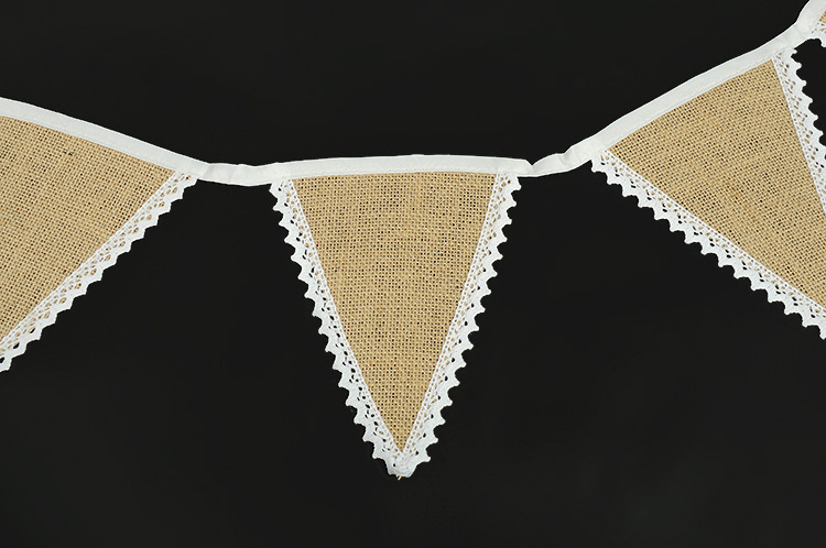 DIY linen decoration triangle-flag party decoration package side -flag Christmas wedding supplies DIY linen decoration triangle-flag party decoration package side -flag Christmas wedding supplies
