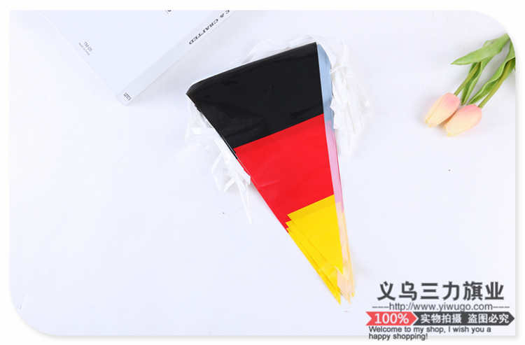 Flag pattern color design triangle string Flag World Cup competition bar decoration props manufacturers direct sales