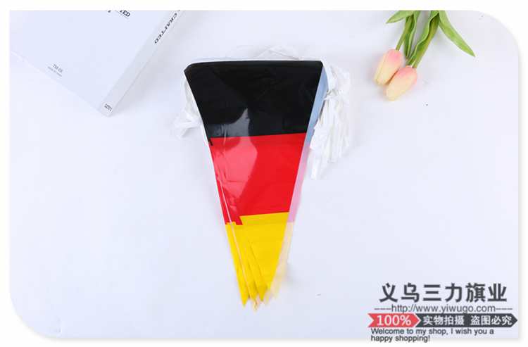 Flag pattern color design triangle string Flag World Cup competition bar decoration props manufacturers direct sales