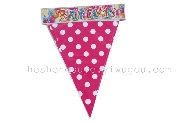 Birthday party decorations Hanging dots triangle flag Birthday party decorations Hanging dots triangle flag