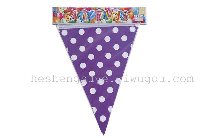 Birthday party decorations Hanging dots triangle flag Birthday party decorations Hanging dots triangle flag