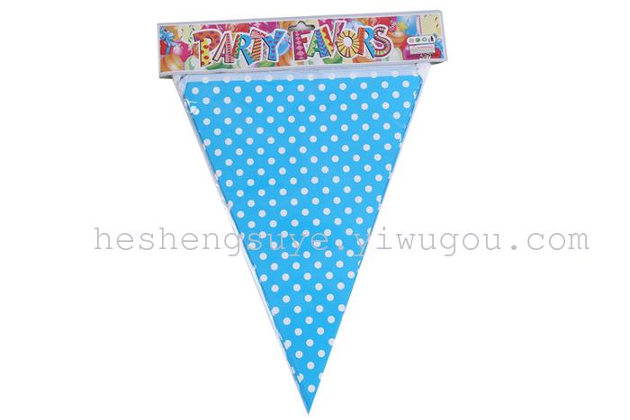 Birthday party decorations Hanging dots triangle flag Birthday party decorations Hanging dots triangle flag