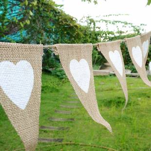 Wholesale Proposal Engagement Valentine's Day Party Decoration Garland Kisses Lips Linen Triangle Hanging Flag Wholesale Proposal Engagement Valentine's Day Party Decoration Garland Kisses Lips Linen Triangle Hanging Flag