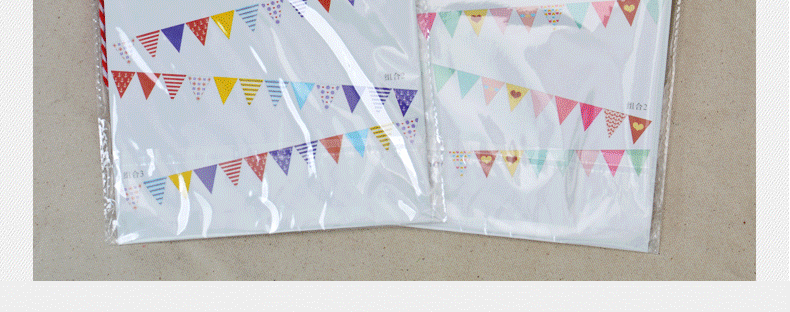 Navy Wind and Love Series Small Anchor Holiday Party Decoration Supplies Birthday Garland Colorful Triangle Hanging Flag
