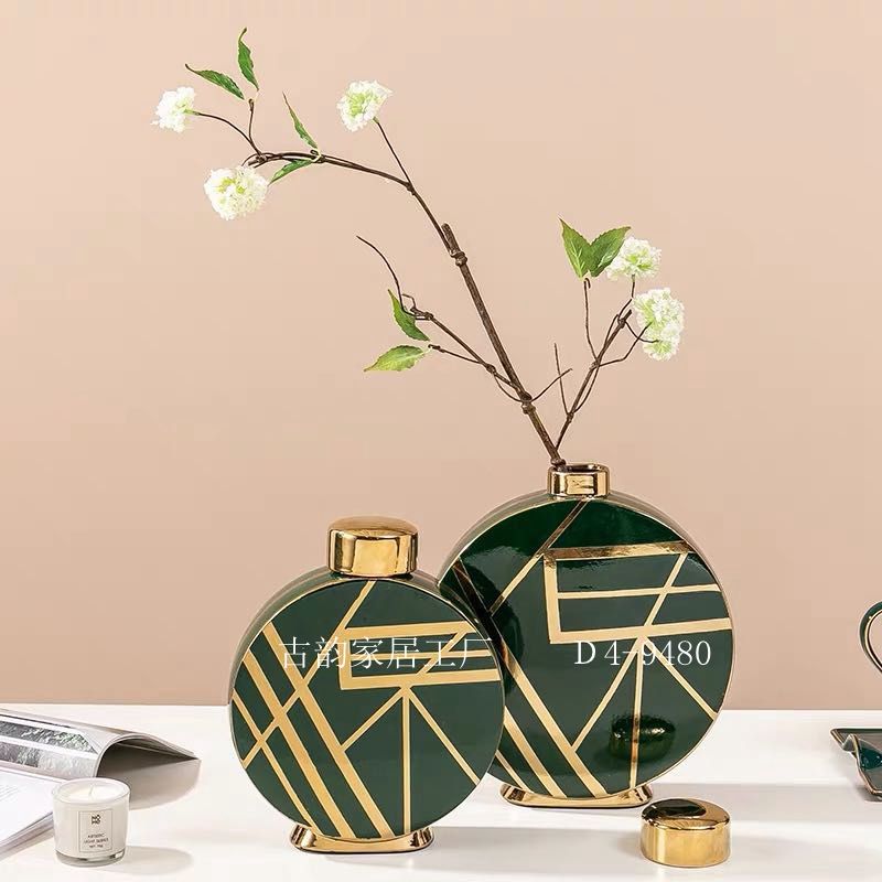 Guyun Home Factory Direct Sales Fashion Ceramic Crafts Light Luxury Decoration Handmade High Temperature Vase Candy Box