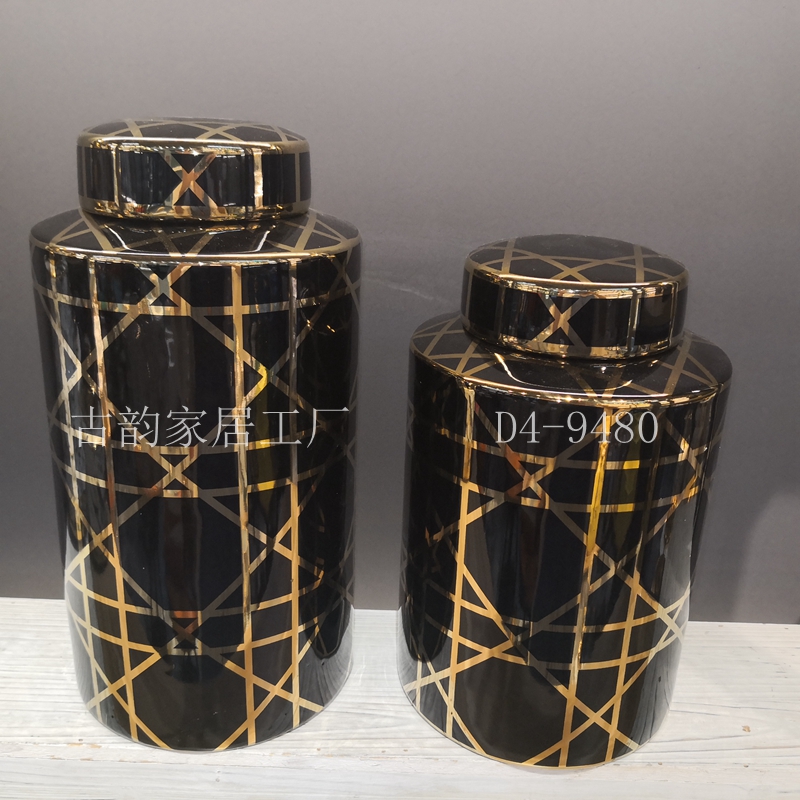 Guyun Home Factory Direct Sales Fashion Ceramic Crafts Light Luxury Decoration Handmade High Temperature Vase Candy Box Guyun Home Factory Direct Sales Fashion Ceramic Crafts Light Luxury Decoration Handmade High Temperature Vase Candy Box