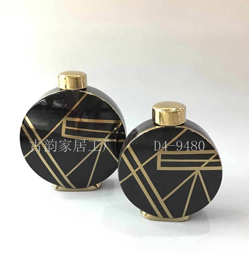 Guyun Home Factory Direct Sales Fashion Ceramic Crafts Light Luxury Decoration Handmade High Temperature Vase Candy Box Guyun Home Factory Direct Sales Fashion Ceramic Crafts Light Luxury Decoration Handmade High Temperature Vase Candy Box