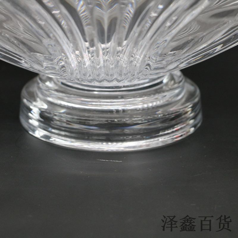 Glass candy box fruit bowl thickened clear fruit bowl candy jar family living room food box