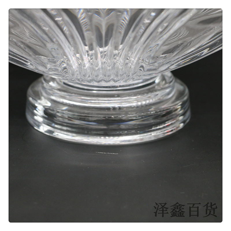 Glass candy box fruit bowl thickened clear fruit bowl candy jar family living room food box