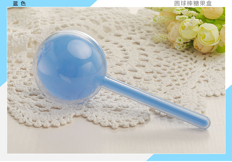 Creative personalized round plastic packaging box transparent food grade material lollipop candy box Creative personalized round plastic packaging box transparent food grade material lollipop candy box