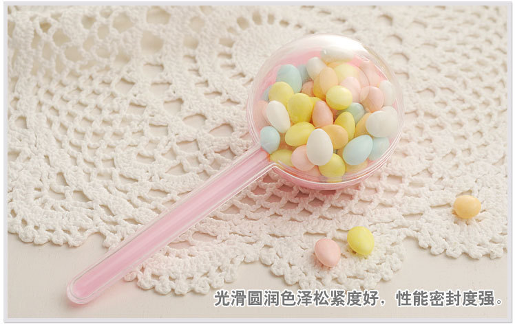Creative personalized round plastic packaging box transparent food grade material lollipop candy box Creative personalized round plastic packaging box transparent food grade material lollipop candy box