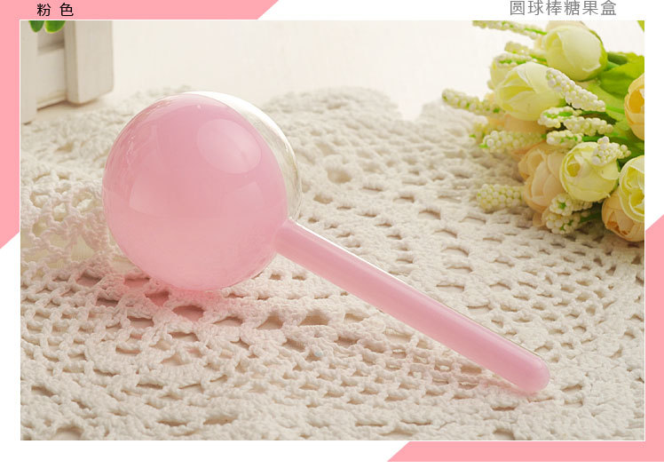Creative personalized round plastic packaging box transparent food grade material lollipop candy box Creative personalized round plastic packaging box transparent food grade material lollipop candy box