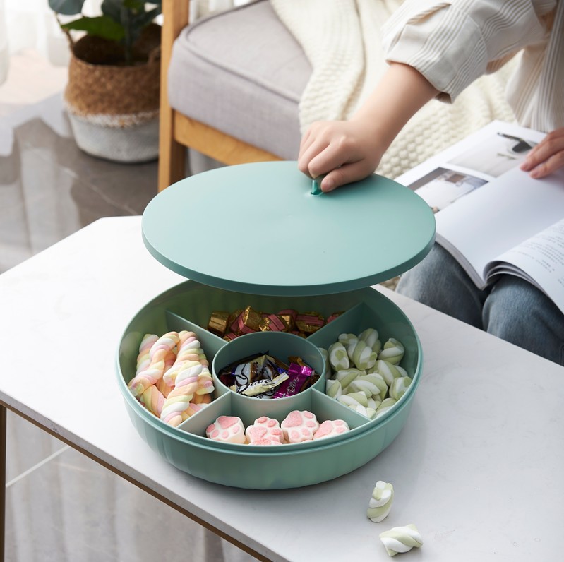 Candy Box Living Room Dried Fruit Nuts Seed Box Compartment Snack with Color Box Storage Box Candy Box Living Room Dried Fruit Nuts Seed Box Compartment Snack with Color Box Storage Box