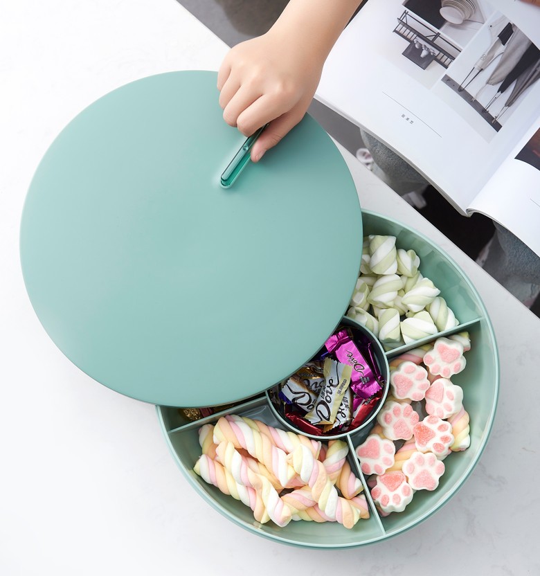 Candy Box Living Room Dried Fruit Nuts Seed Box Compartment Snack with Color Box Storage Box Candy Box Living Room Dried Fruit Nuts Seed Box Compartment Snack with Color Box Storage Box