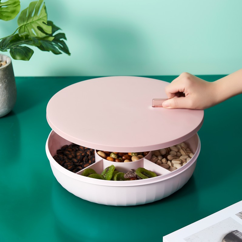 Candy Box Living Room Dried Fruit Nuts Seed Box Compartment Snack with Color Box Storage Box Candy Box Living Room Dried Fruit Nuts Seed Box Compartment Snack with Color Box Storage Box