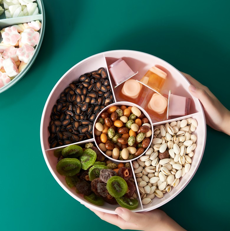 Candy Box Living Room Dried Fruit Nuts Seed Box Compartment Snack with Color Box Storage Box Candy Box Living Room Dried Fruit Nuts Seed Box Compartment Snack with Color Box Storage Box
