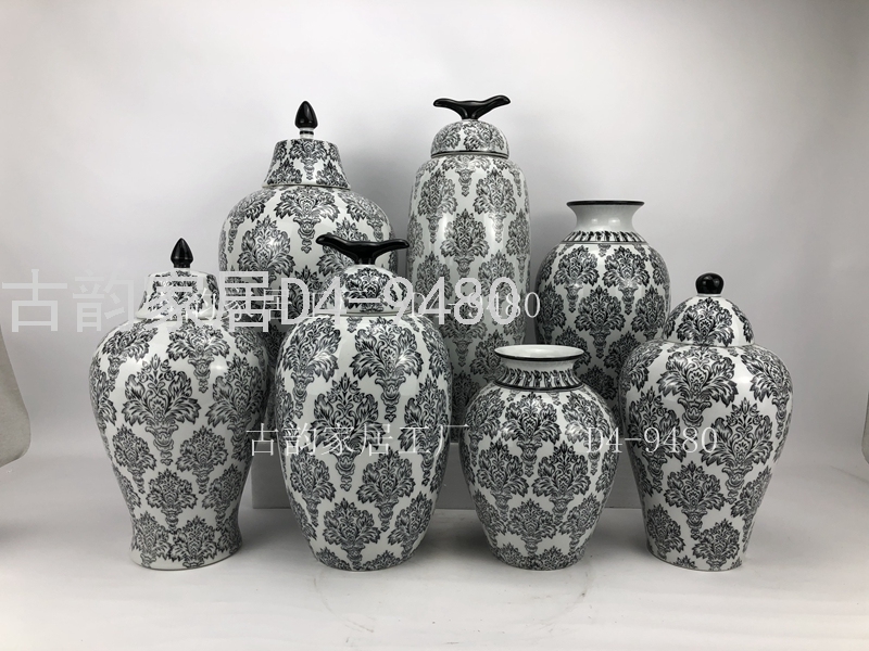 9480 Guyun Home Factory Crafts Decoration Ceramic Vase Blue and White Porcelain Candy Box 9480 Guyun Home Factory Crafts Decoration Ceramic Vase Blue and White Porcelain Candy Box