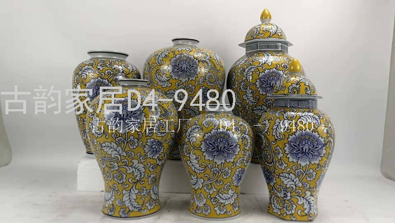 9480 Guyun Home Factory Crafts Decoration Ceramic Vase Blue and White Porcelain Candy Box 9480 Guyun Home Factory Crafts Decoration Ceramic Vase Blue and White Porcelain Candy Box