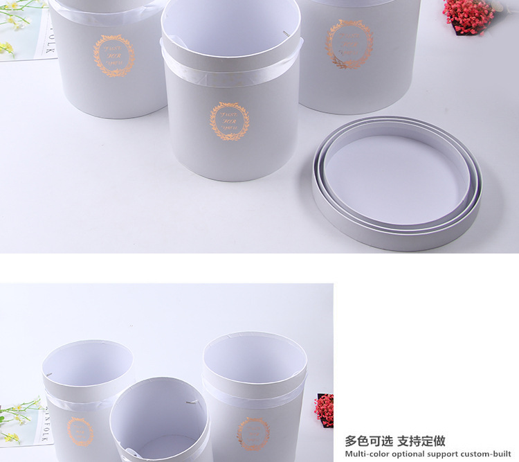 Flower box gift box three-piece set of flowers box candy box cosmetic box gift box customized Flower box gift box three-piece set of flowers box candy box cosmetic box gift box customized