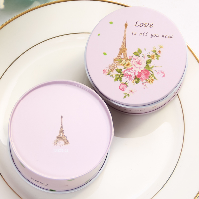 Creative candy box European marriage 75 round tinplate baby full moon hi egg candy box festive supplies