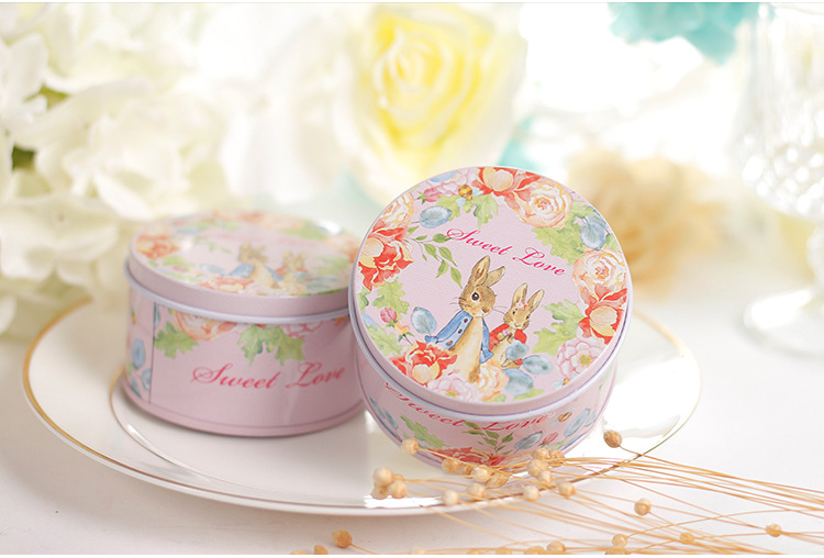Creative candy box European marriage 75 round tinplate baby full moon hi egg candy box festive supplies Creative candy box European marriage 75 round tinplate baby full moon hi egg candy box festive supplies