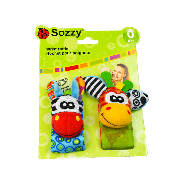 Sozy Baby Watch Band Wrist Rattle Animal Wrist Strap Sozy Baby Watch Band Wrist Rattle Animal Wrist Strap