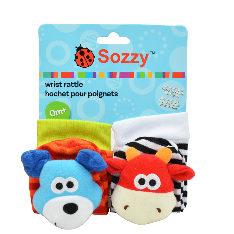 Sozy Baby Watch Band Wrist Rattle Animal Wrist Strap Sozy Baby Watch Band Wrist Rattle Animal Wrist Strap