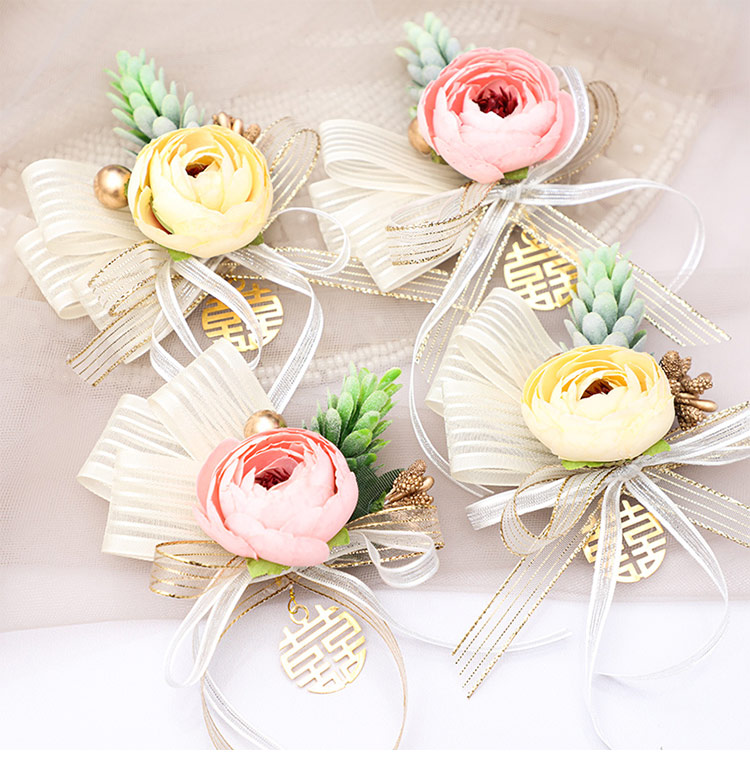 Wedding and Wedding Celebration Supplies Bride Wrist Flower Bridesmaid Group Korean Bracelet Wedding Fabric Simulation Sisters Group Handed Flower Wedding and Wedding Celebration Supplies Bride Wrist Flower Bridesmaid Group Korean Bracelet Wedding Fabric Simulation Sisters Group Handed Flower