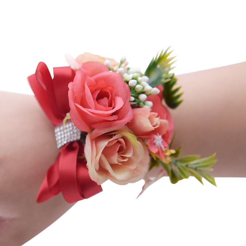Korean Artificial Flower 714 Wrist Flower Korean Wedding Bride and Bridesmaid Wrist Flower Decorative Rose Bouquet Korean Artificial Flower 714 Wrist Flower Korean Wedding Bride and Bridesmaid Wrist Flower Decorative Rose Bouquet