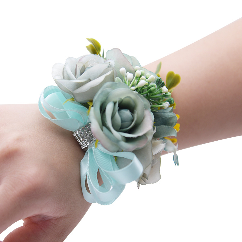 Korean Artificial Flower 714 Wrist Flower Korean Wedding Bride and Bridesmaid Wrist Flower Decorative Rose Bouquet Korean Artificial Flower 714 Wrist Flower Korean Wedding Bride and Bridesmaid Wrist Flower Decorative Rose Bouquet
