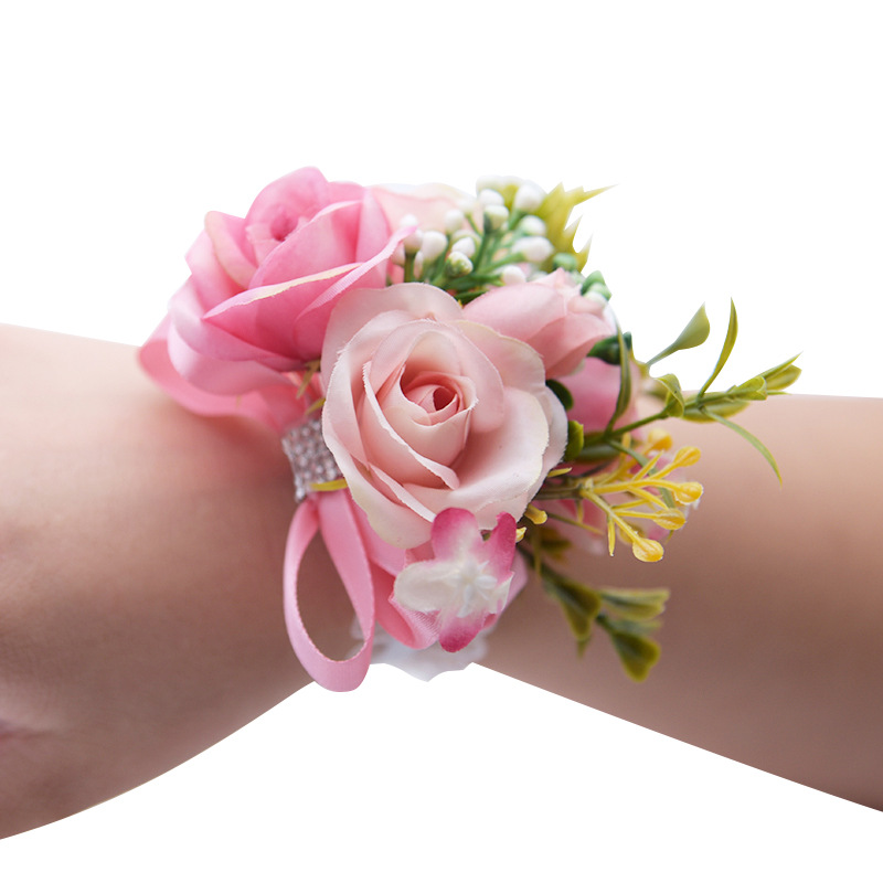 Korean Artificial Flower 714 Wrist Flower Korean Wedding Bride and Bridesmaid Wrist Flower Decorative Rose Bouquet Korean Artificial Flower 714 Wrist Flower Korean Wedding Bride and Bridesmaid Wrist Flower Decorative Rose Bouquet