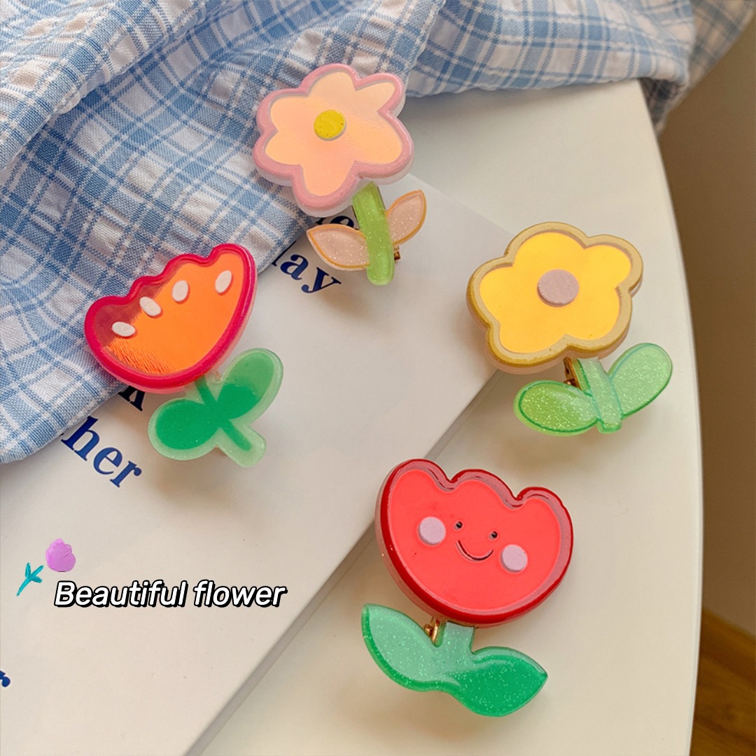 2021 New Online Red Hair Card Summer Korean Hair Clip for Broken Hair Headdress Cute Flowers Bang Clip Back Head Hairpin 2021 New Online Red Hair Card Summer Korean Hair Clip for Broken Hair Headdress Cute Flowers Bang Clip Back Head Hairpin