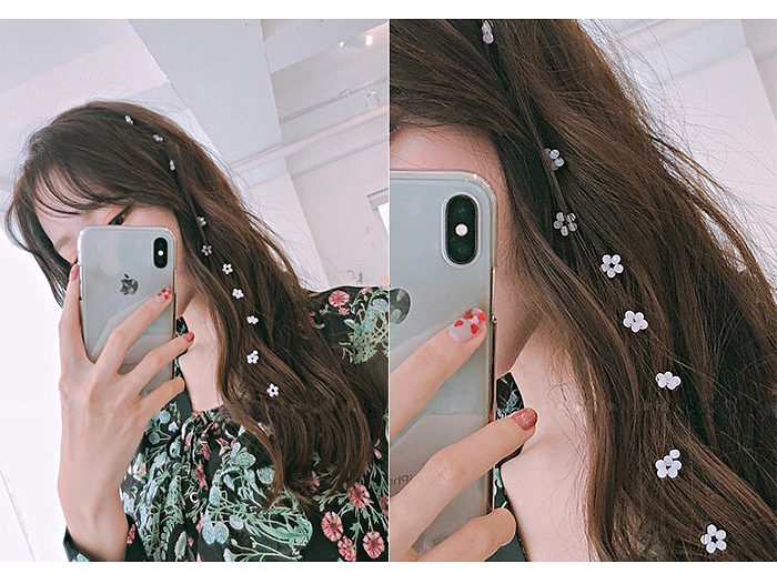 Korean Super Fairy Crystal Flowers Hair Comb Long Hair Decorative Headdress Fresh Invisible Streamer Hair Clips Hair Accessories Spring and Summer Korean Super Fairy Crystal Flowers Hair Comb Long Hair Decorative Headdress Fresh Invisible Streamer Hair Clips Hair Accessories Spring and Summer