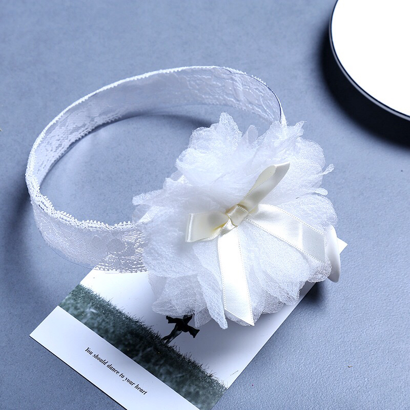 Korean Style New Children's New Ribbon Knot Grenadine Hair Accessories Baby Hair Band Headband Lace Cute Flowers Girls Headdress Korean Style New Children's New Ribbon Knot Grenadine Hair Accessories Baby Hair Band Headband Lace Cute Flowers Girls Headdress