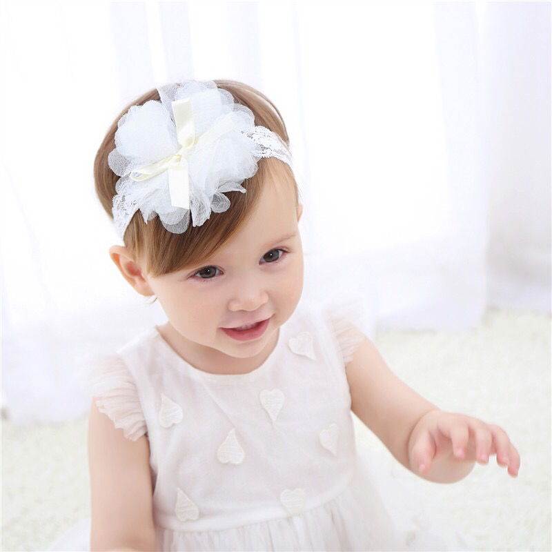 Korean Style New Children's New Ribbon Knot Grenadine Hair Accessories Baby Hair Band Headband Lace Cute Flowers Girls Headdress Korean Style New Children's New Ribbon Knot Grenadine Hair Accessories Baby Hair Band Headband Lace Cute Flowers Girls Headdress