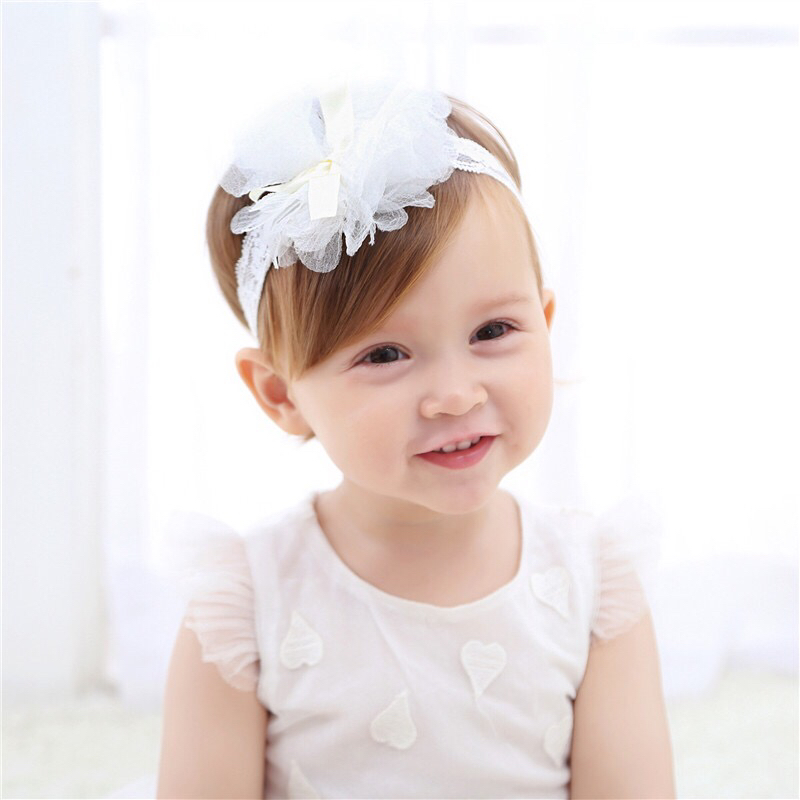 Korean Style New Children's New Ribbon Knot Grenadine Hair Accessories Baby Hair Band Headband Lace Cute Flowers Girls Headdress Korean Style New Children's New Ribbon Knot Grenadine Hair Accessories Baby Hair Band Headband Lace Cute Flowers Girls Headdress
