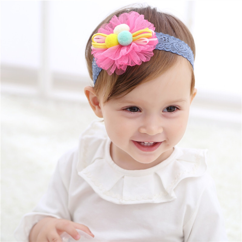 Korean Style New Children's Hair Accessories Baby Hair Band Lace Cute Flowers Girls Headdress Wholesale Korean Style New Children's Hair Accessories Baby Hair Band Lace Cute Flowers Girls Headdress Wholesale
