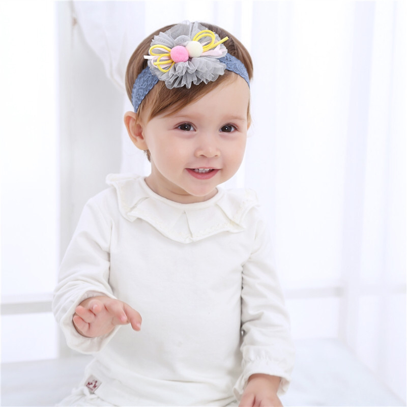 Korean Style New Children's Hair Accessories Baby Hair Band Lace Cute Flowers Girls Headdress Wholesale Korean Style New Children's Hair Accessories Baby Hair Band Lace Cute Flowers Girls Headdress Wholesale