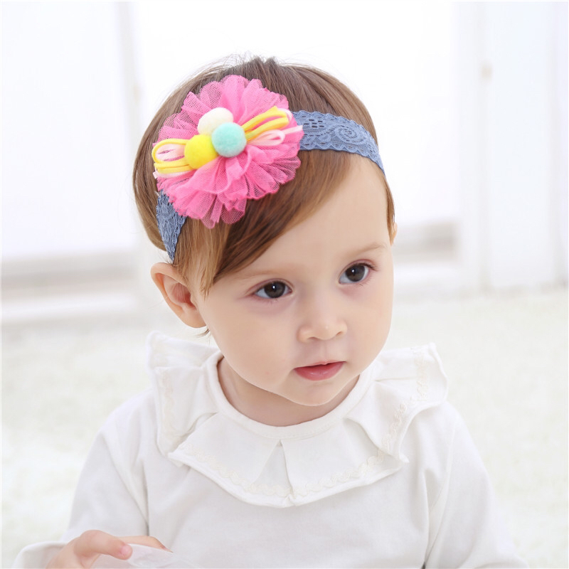 Korean Style New Children's Hair Accessories Baby Hair Band Lace Cute Flowers Girls Headdress Wholesale Korean Style New Children's Hair Accessories Baby Hair Band Lace Cute Flowers Girls Headdress Wholesale