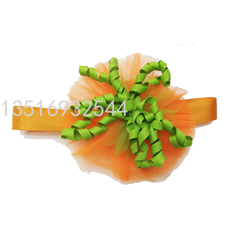 Headdress Flower Children's Japanese and Korean Princess Ribbon Fabric Handmade Flowers Headdress Velcro Fastener Hook & Loop Band Hair Ring Ins Headdress Flower Children's Japanese and Korean Princess Ribbon Fabric Handmade Flowers Headdress Velcro Fastener Hook & Loop Band Hair Ring Ins