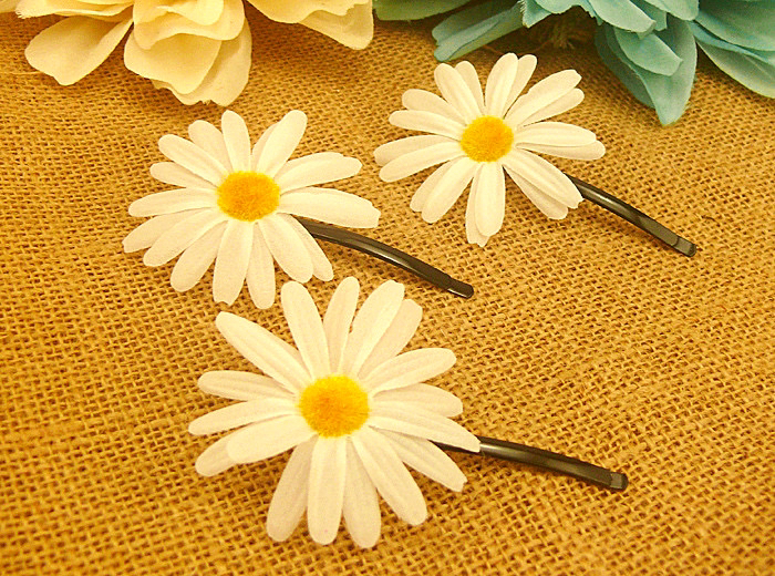 Sen department of handmade Daisy flowers a word hairpin edge clip bangs clip travel holiday bride photo pan hair headdress female Sen department of handmade Daisy flowers a word hairpin edge clip bangs clip travel holiday bride photo pan hair headdress female